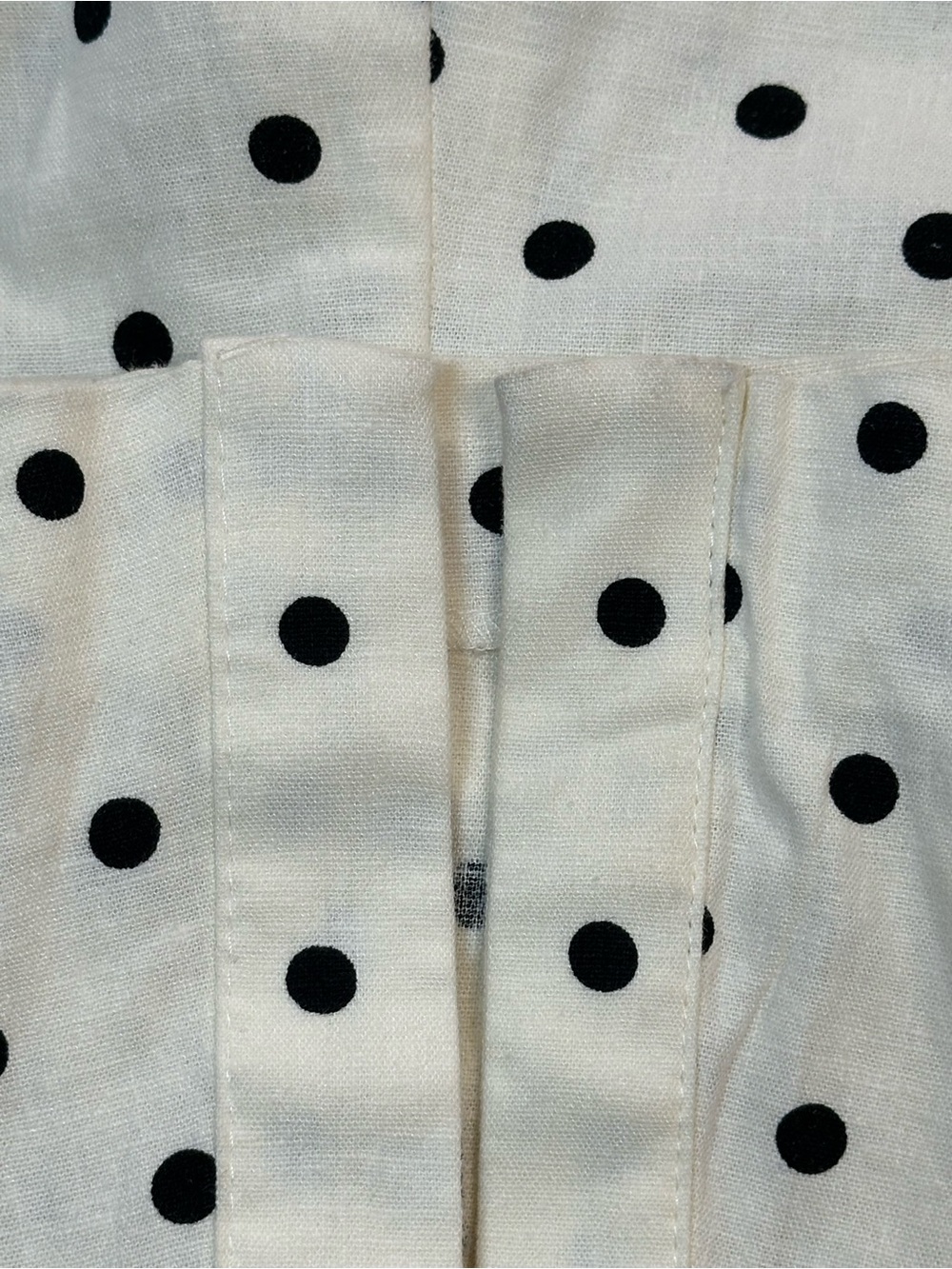Zara Polka-Dot Linen-Blend Fitted Midi Dress, Cap Sleeve, Ruched - Womens XS - Picture 16 of 16